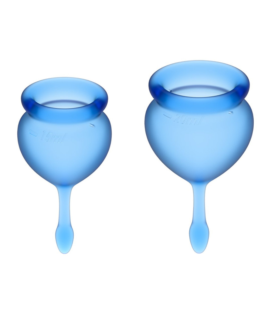 2 coupes menstruelles Satisfyer Dark Bleu FEEL GOOD - CC597822